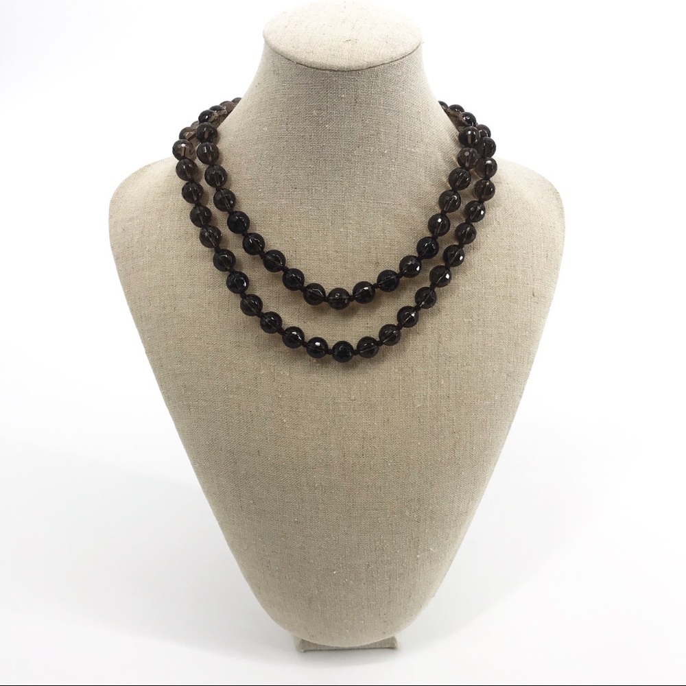 Brown Glass Bead Necklace
